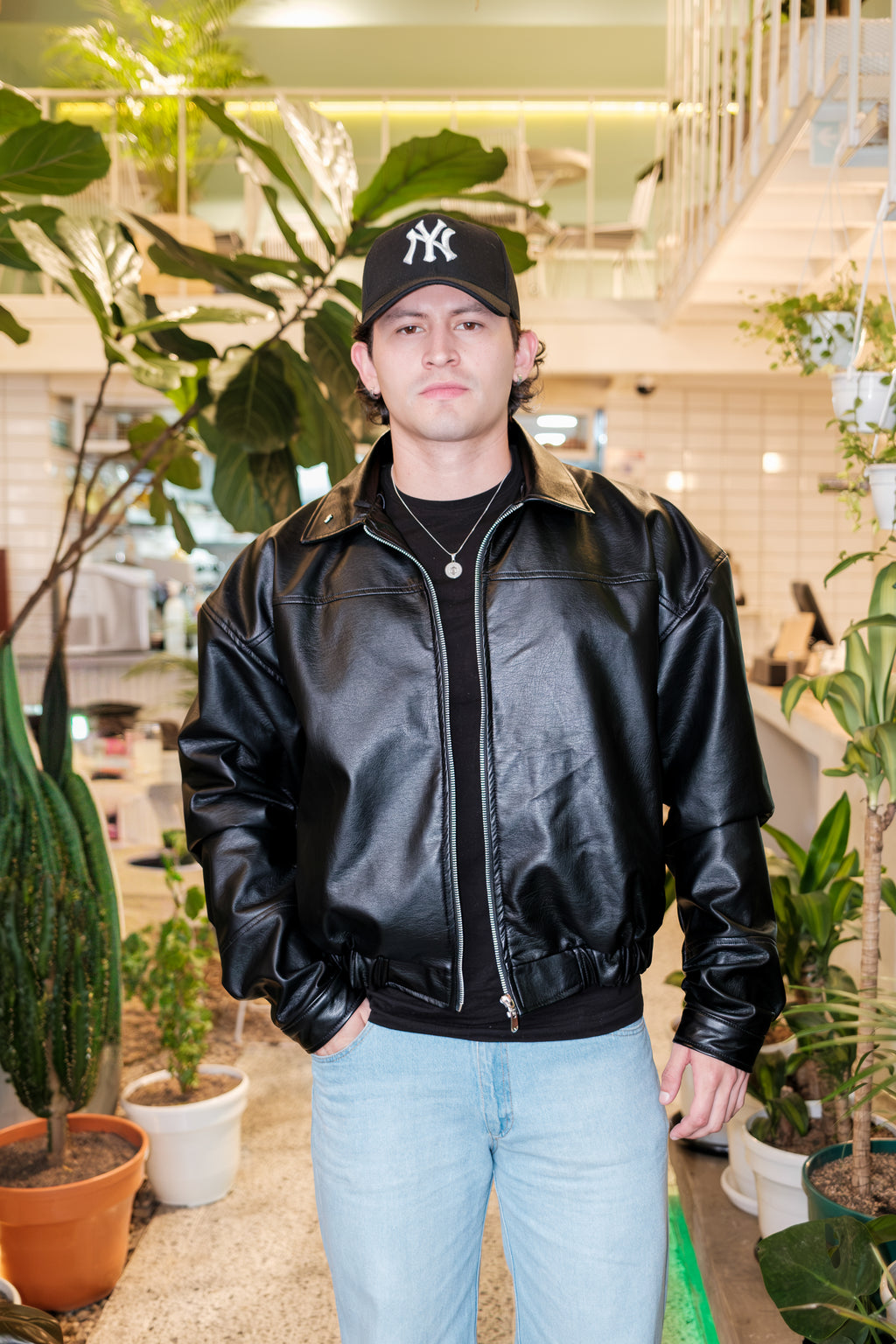 LEATHER JACKET BLACK