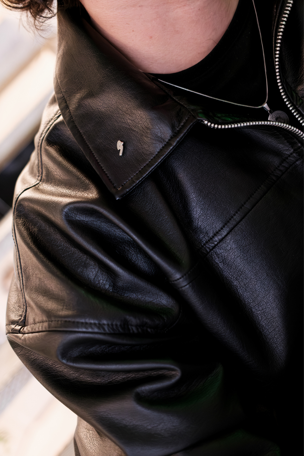 LEATHER JACKET BLACK