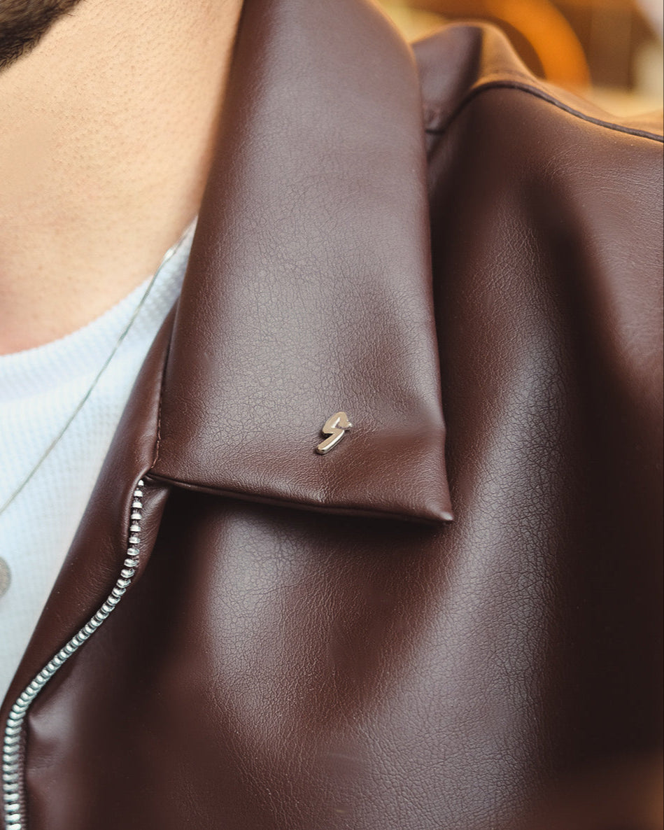 OPAL LEATHER JACKET MOCA