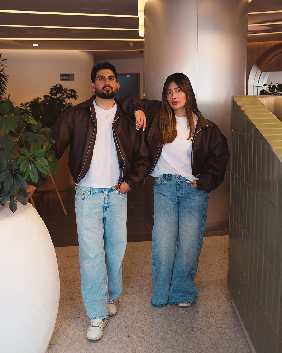 OPAL LEATHER JACKET MOCA